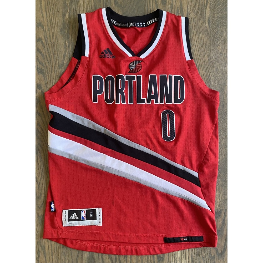 Portland Trail Blazers Damian Lillard #0 Adidas NBA Jersey Youth Size Medium